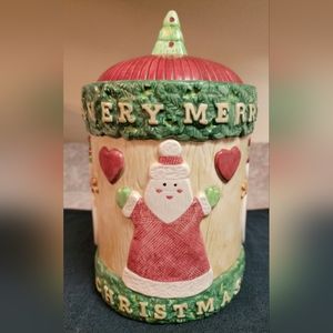 Fitz & Floyd Omnibus "A Very Merry Christmas" Cookie Jar